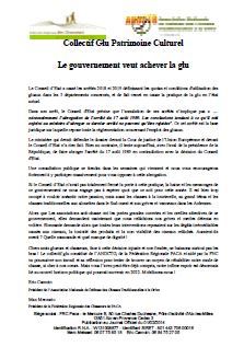 communique collectif glu