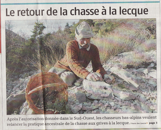 Retour de la chasse à la lecque