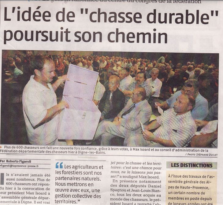 lecque une chasse durable