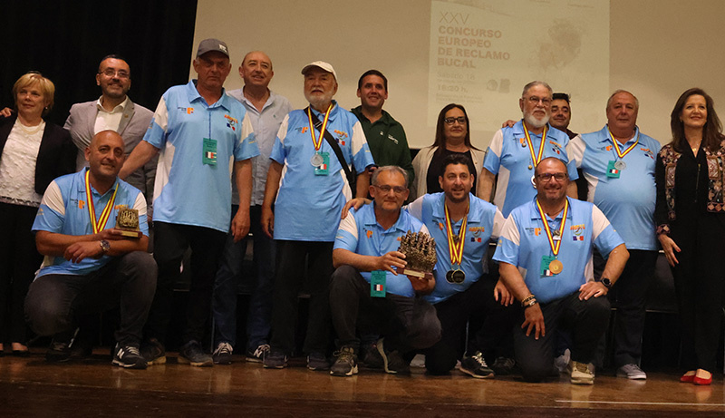 Concours d'imitation des chants d'oiseaux 2024 à vila-real l'equipe de france andctg champion d'europe