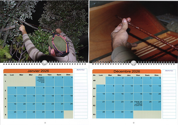 calendrier de l'association nationale de defense des chasses traditionnelles à la grive