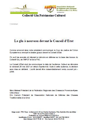 communique collectif glu