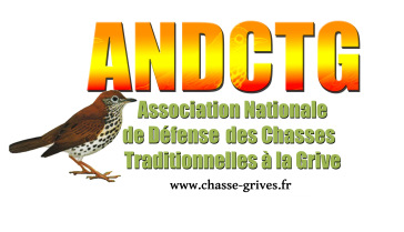 logo de l'andctg association nationale de défense des chasses traditionnelles à la grive